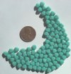 100 6mm Bicone Opaque Turquoise